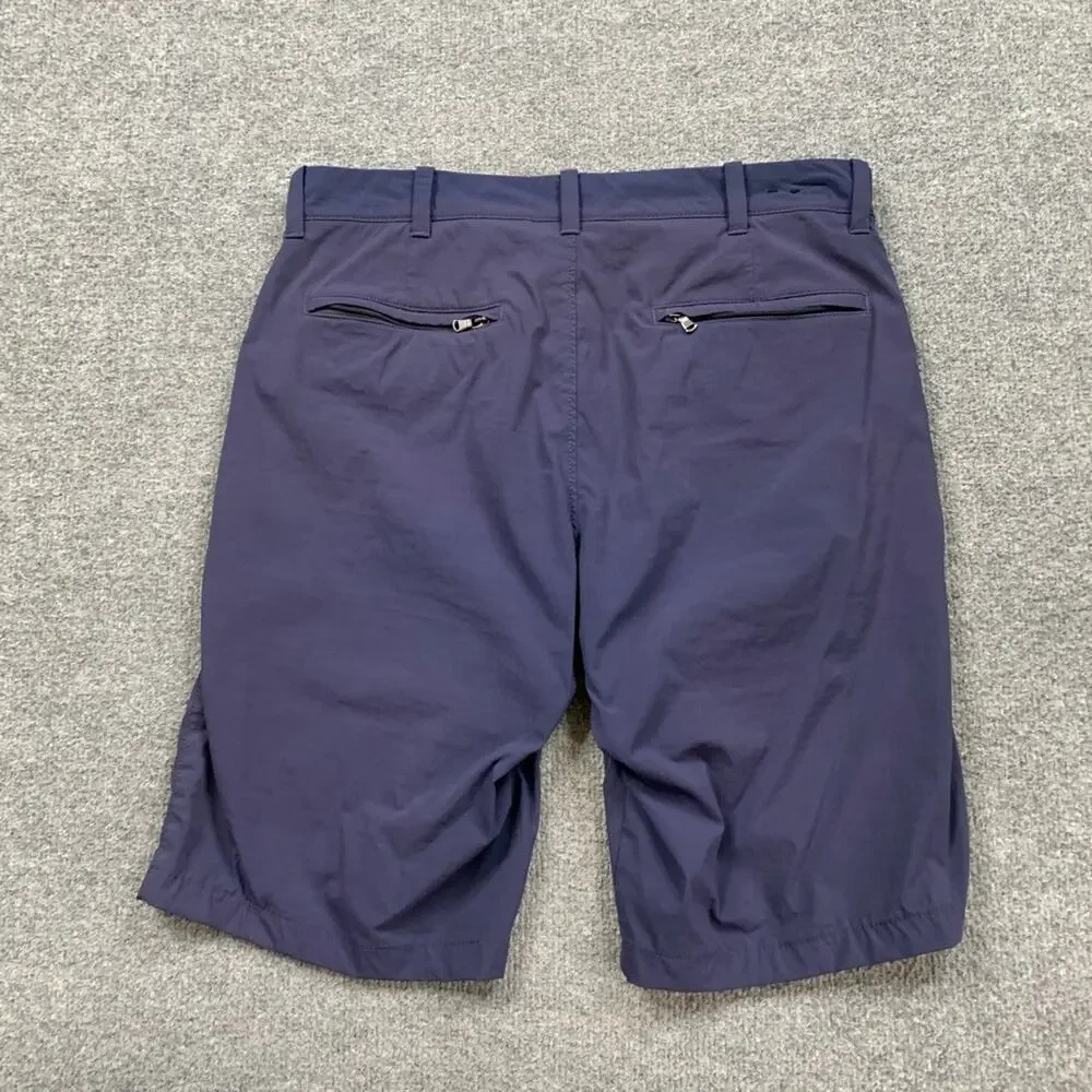J Crew Shorts Mens 30 Navy Nylon Stretch Tech 10.5 Inch Stretch Flat Front Golf